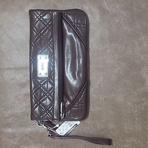 5/$25⭐ NYCO Wristlet/Clutch Bag -Chocolate Brown NWT